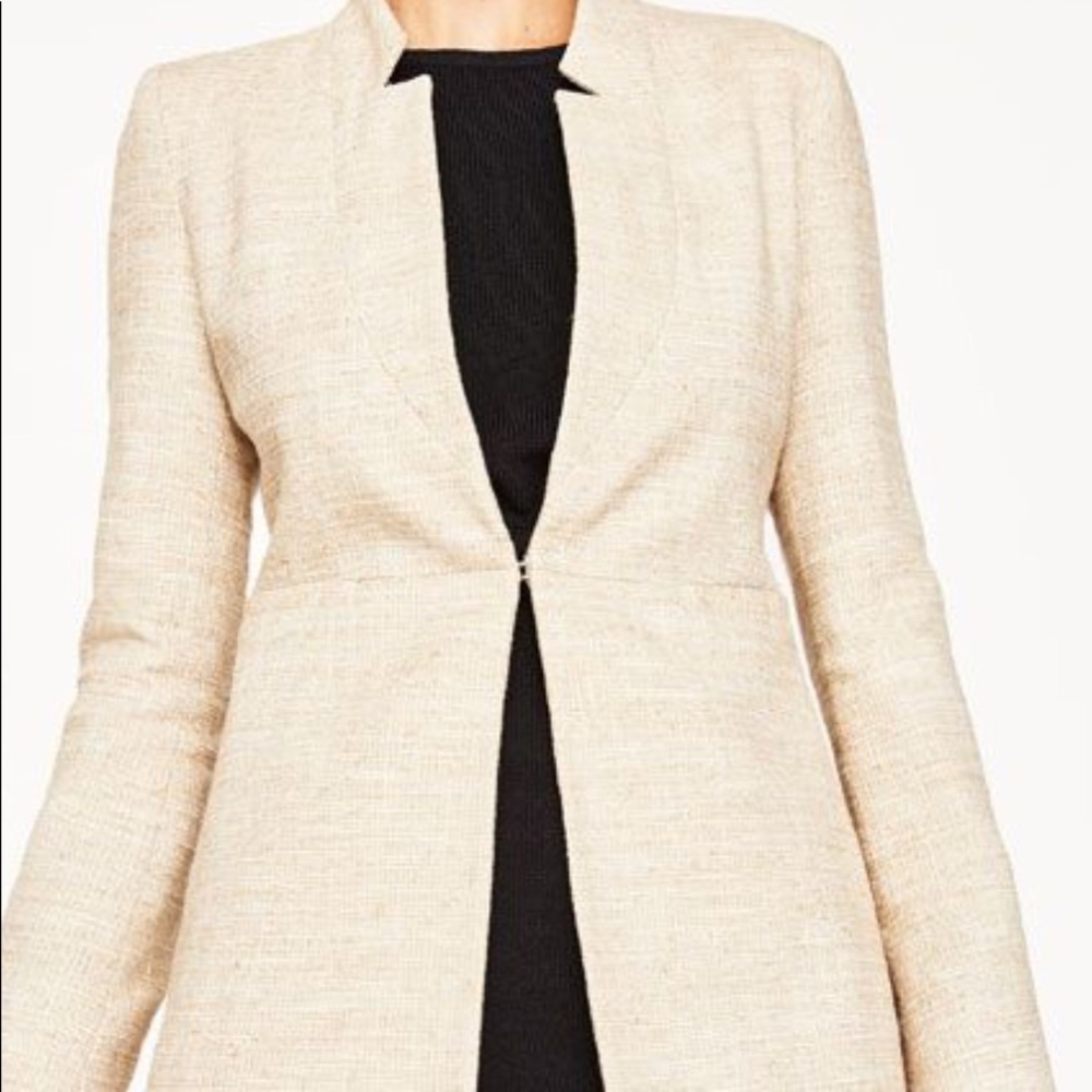 Free 🎁 w/purchase NWOT Zara Tweed Coat - Picture 3 of 4